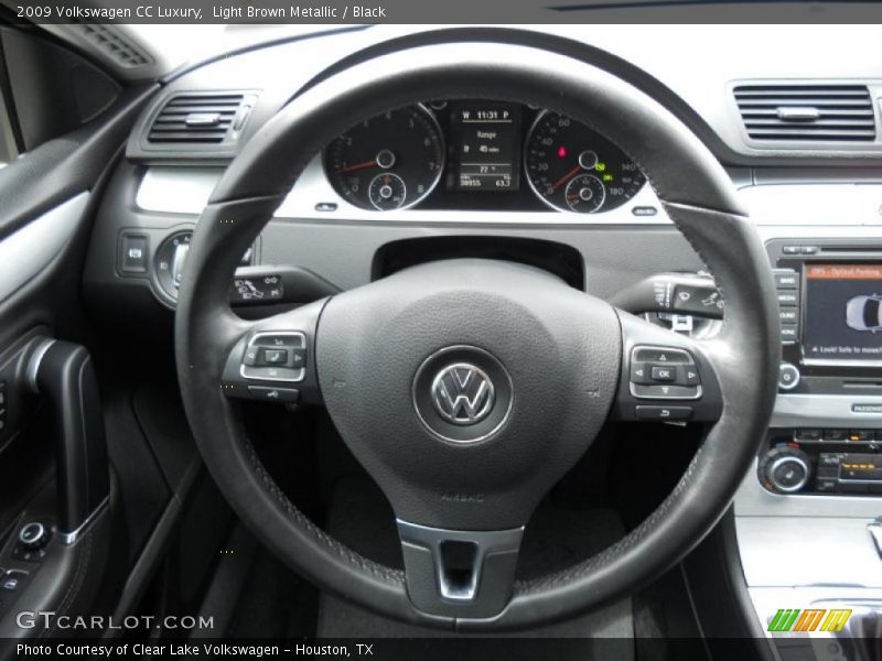 Light Brown Metallic / Black 2009 Volkswagen CC Luxury