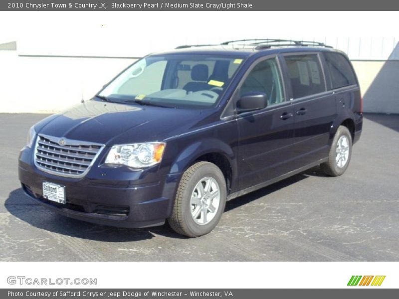 Blackberry Pearl / Medium Slate Gray/Light Shale 2010 Chrysler Town & Country LX