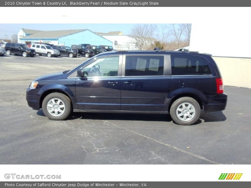 Blackberry Pearl / Medium Slate Gray/Light Shale 2010 Chrysler Town & Country LX