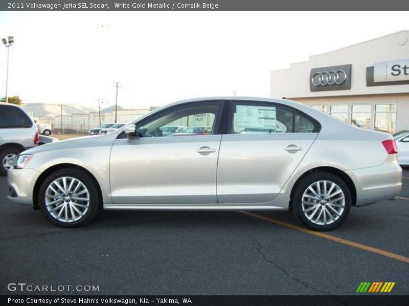 White Gold Metallic / Cornsilk Beige 2011 Volkswagen Jetta SEL Sedan