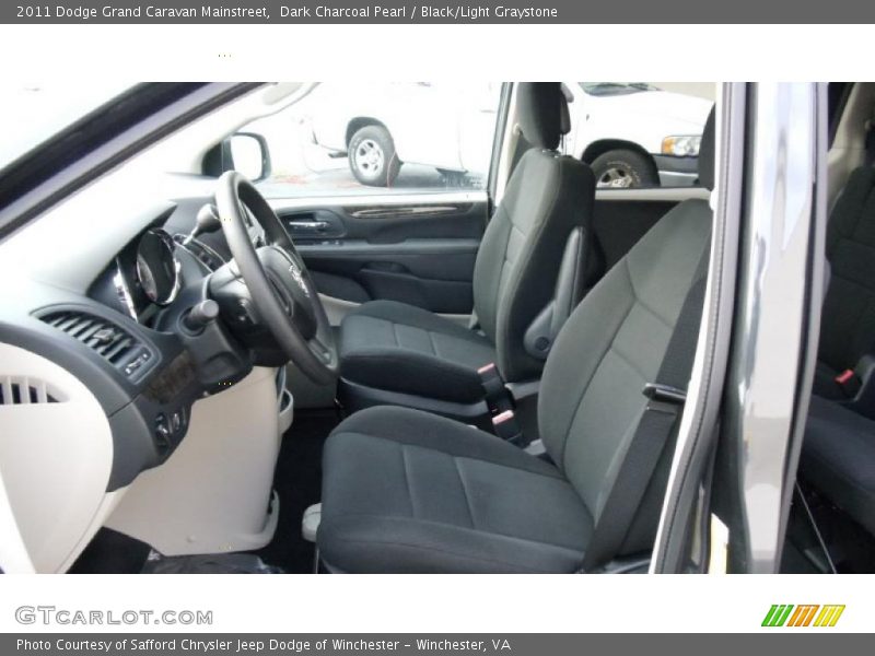 Dark Charcoal Pearl / Black/Light Graystone 2011 Dodge Grand Caravan Mainstreet