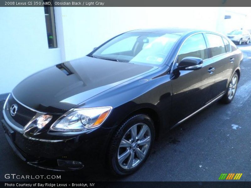 Obsidian Black / Light Gray 2008 Lexus GS 350 AWD