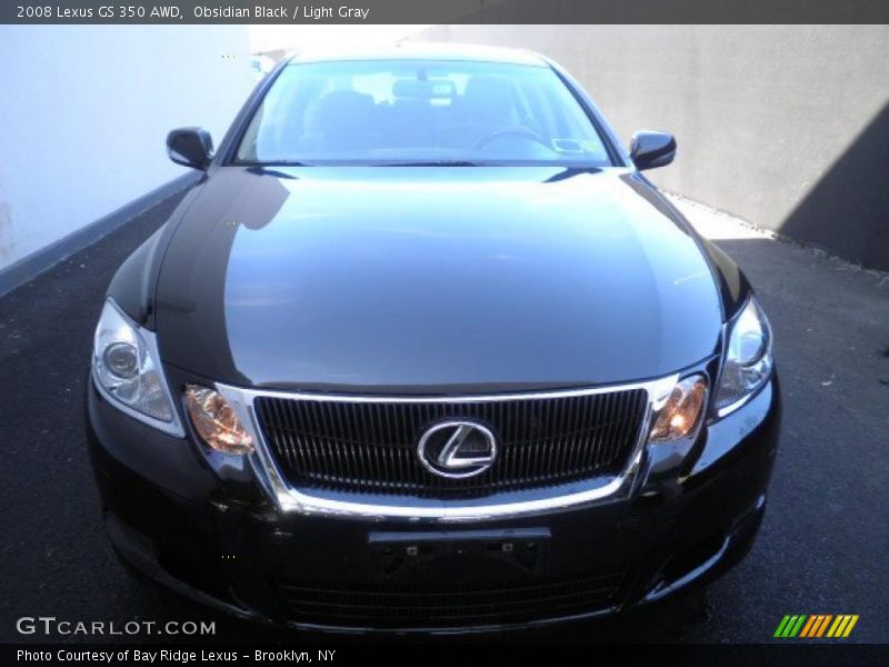 Obsidian Black / Light Gray 2008 Lexus GS 350 AWD