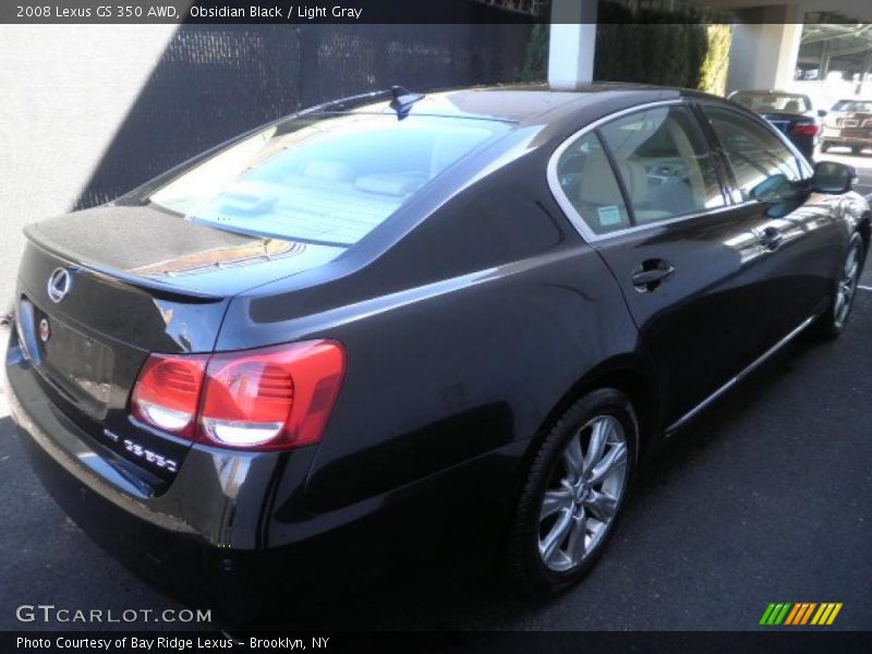 Obsidian Black / Light Gray 2008 Lexus GS 350 AWD