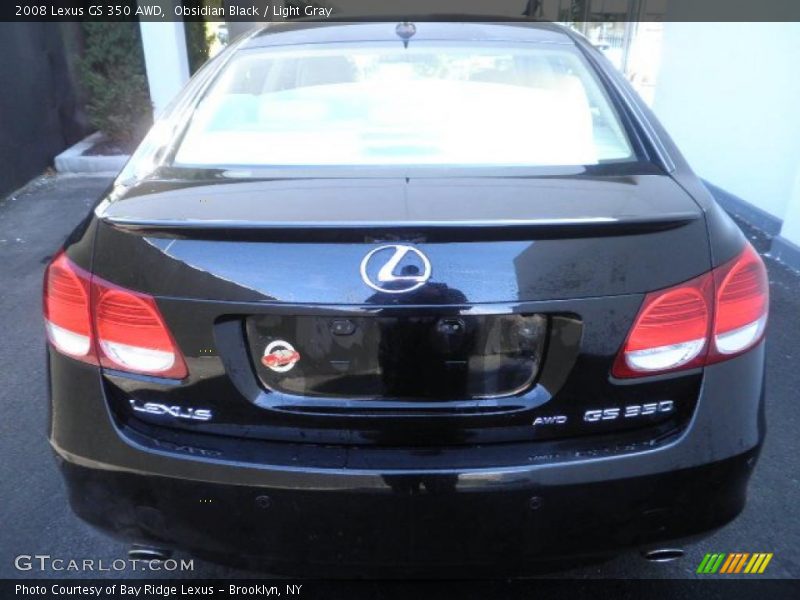 Obsidian Black / Light Gray 2008 Lexus GS 350 AWD