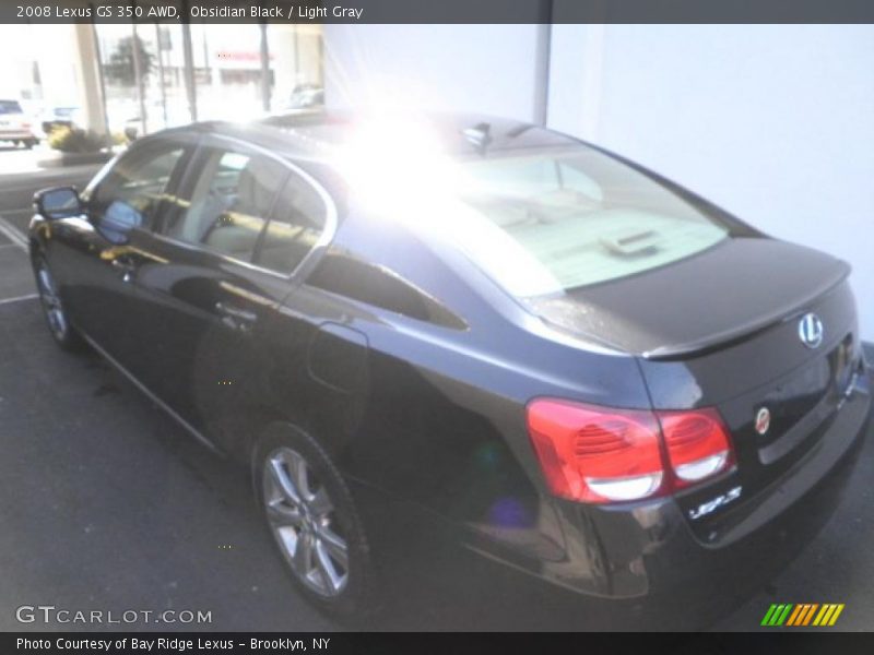 Obsidian Black / Light Gray 2008 Lexus GS 350 AWD