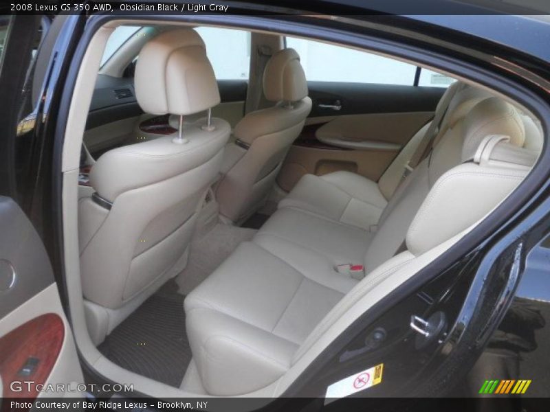 Obsidian Black / Light Gray 2008 Lexus GS 350 AWD