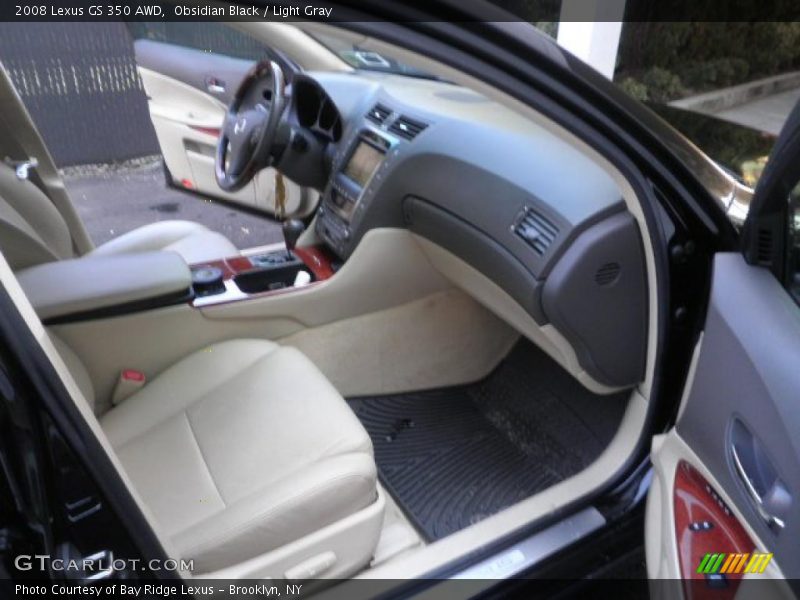 Obsidian Black / Light Gray 2008 Lexus GS 350 AWD