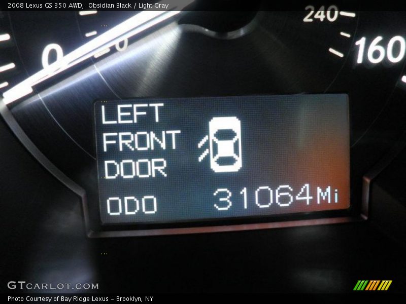Obsidian Black / Light Gray 2008 Lexus GS 350 AWD