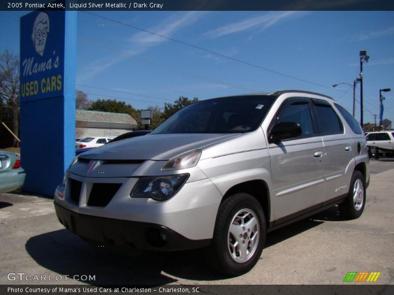 Liquid Silver Metallic / Dark Gray 2005 Pontiac Aztek