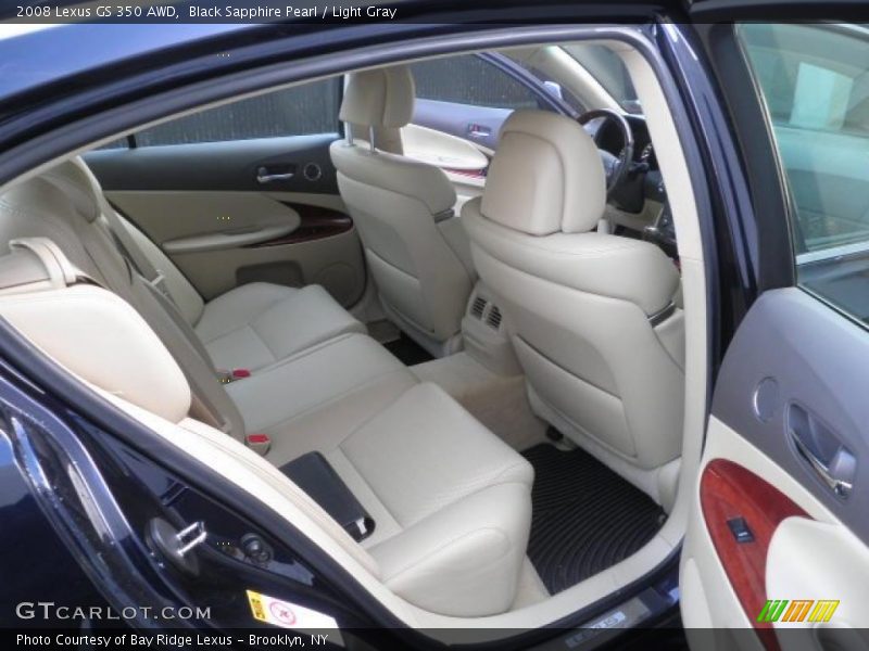 Black Sapphire Pearl / Light Gray 2008 Lexus GS 350 AWD