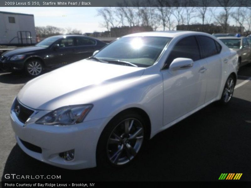 Starfire White Pearl / Black 2009 Lexus IS 350