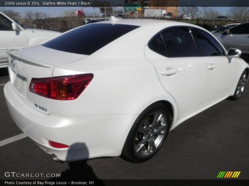 Starfire White Pearl / Black 2009 Lexus IS 350