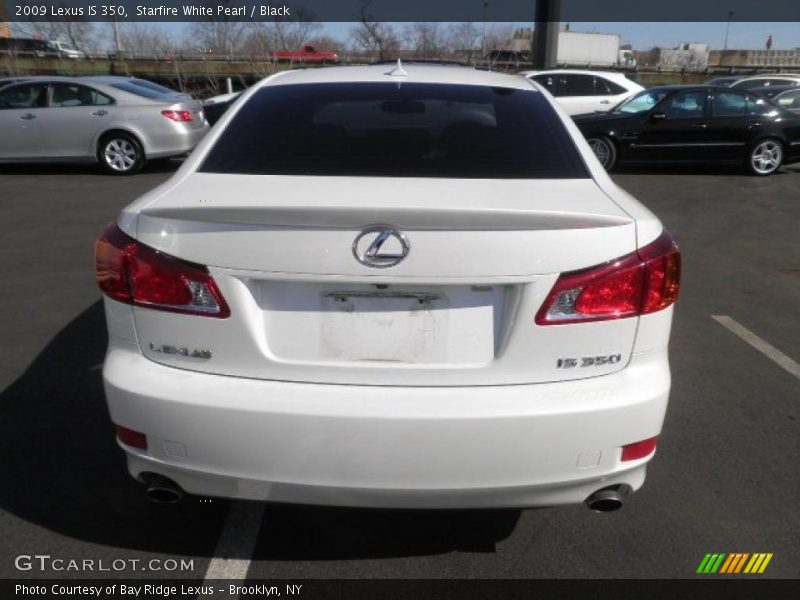Starfire White Pearl / Black 2009 Lexus IS 350