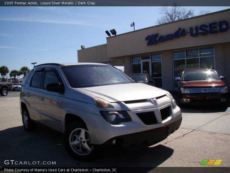 Liquid Silver Metallic / Dark Gray 2005 Pontiac Aztek