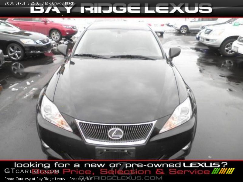 Black Onyx / Black 2006 Lexus IS 250