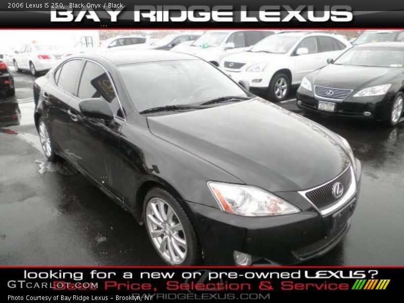 Black Onyx / Black 2006 Lexus IS 250