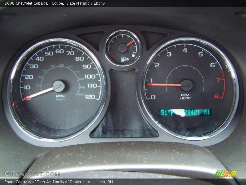 Slate Metallic / Ebony 2008 Chevrolet Cobalt LT Coupe