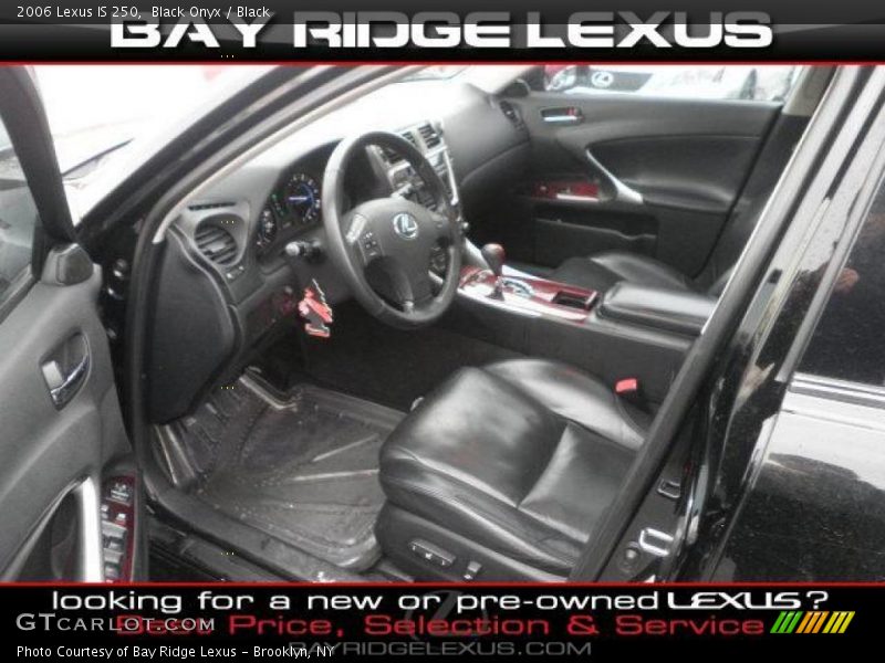 Black Onyx / Black 2006 Lexus IS 250