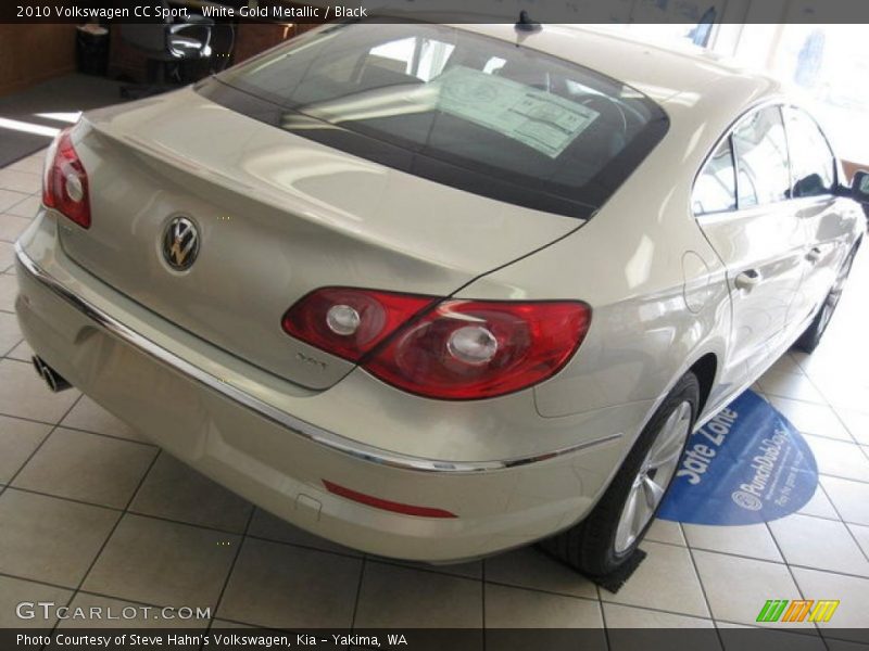 White Gold Metallic / Black 2010 Volkswagen CC Sport