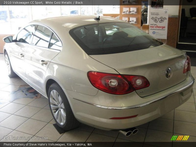 White Gold Metallic / Black 2010 Volkswagen CC Sport