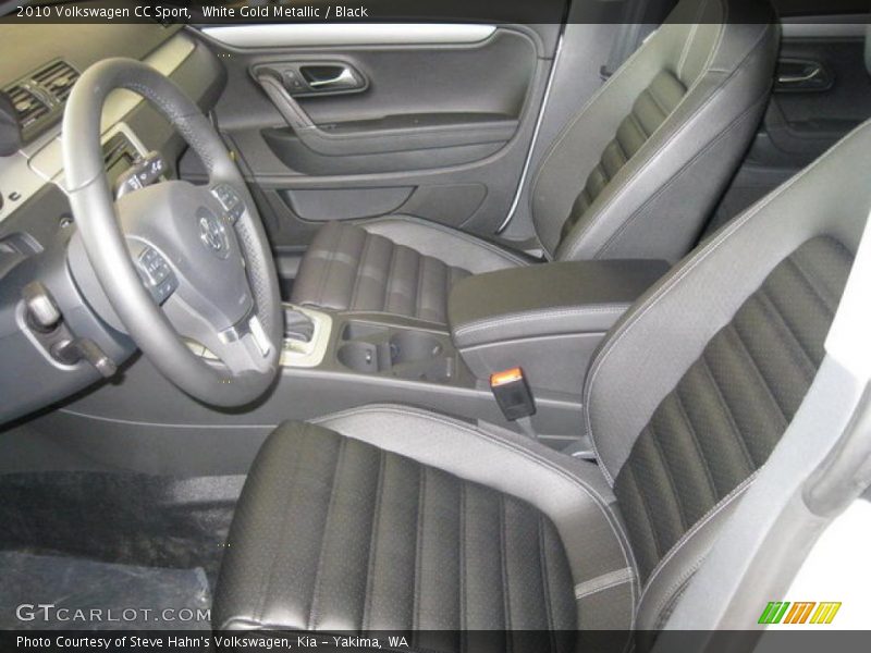 White Gold Metallic / Black 2010 Volkswagen CC Sport