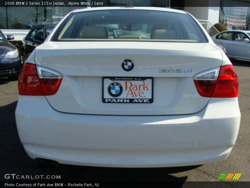 Alpine White / Sand 2006 BMW 3 Series 325xi Sedan