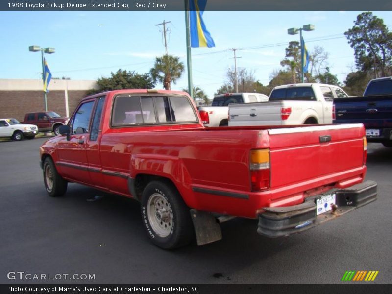 Red / Gray 1988 Toyota Pickup Deluxe Extended Cab