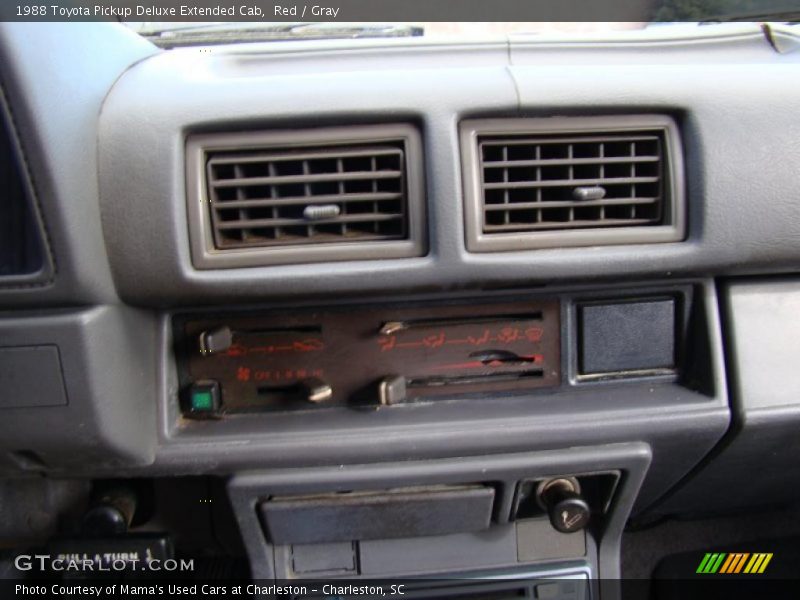 Red / Gray 1988 Toyota Pickup Deluxe Extended Cab