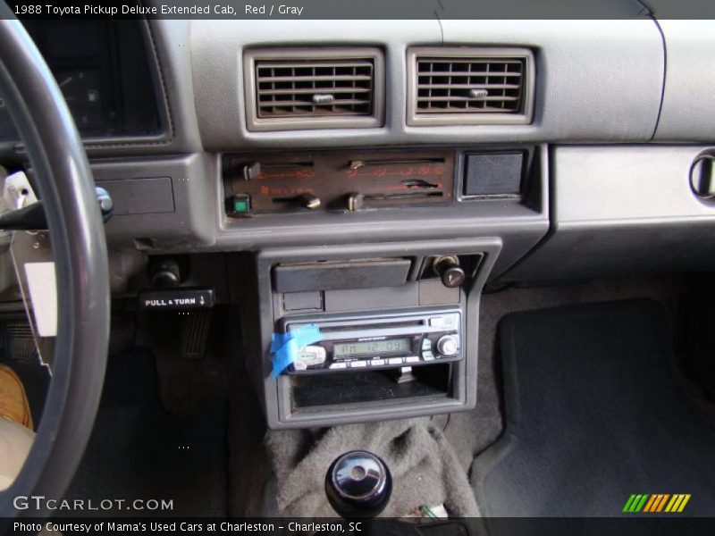 Red / Gray 1988 Toyota Pickup Deluxe Extended Cab