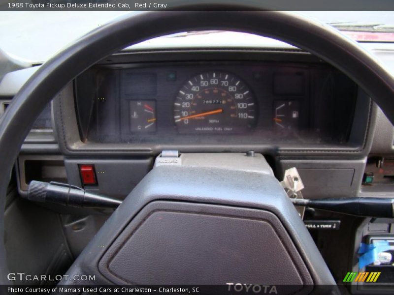 Red / Gray 1988 Toyota Pickup Deluxe Extended Cab