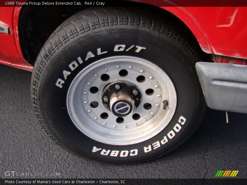 Red / Gray 1988 Toyota Pickup Deluxe Extended Cab