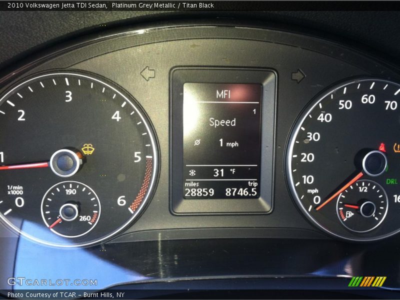 Platinum Grey Metallic / Titan Black 2010 Volkswagen Jetta TDI Sedan