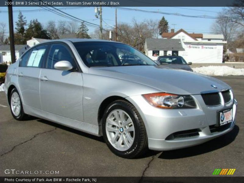 Titanium Silver Metallic / Black 2006 BMW 3 Series 325xi Sedan