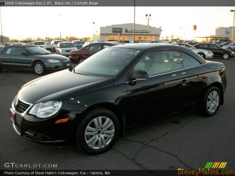 Black Uni / Cornsilk Beige 2008 Volkswagen Eos 2.0T
