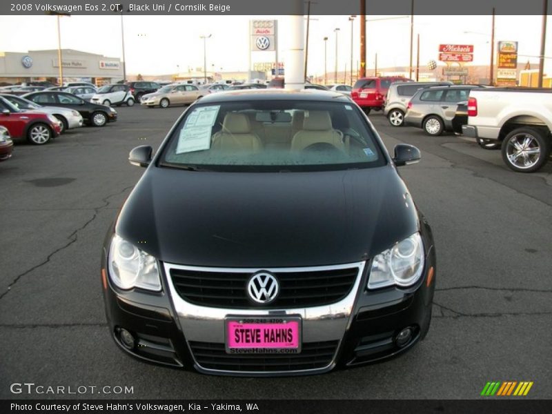 Black Uni / Cornsilk Beige 2008 Volkswagen Eos 2.0T