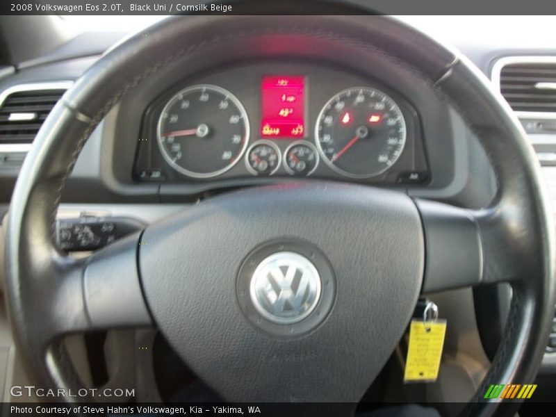 Black Uni / Cornsilk Beige 2008 Volkswagen Eos 2.0T
