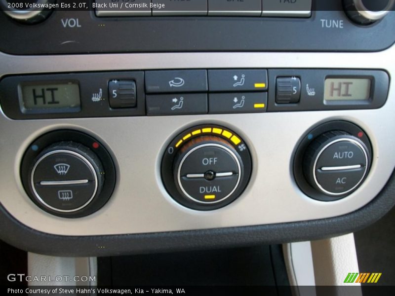 Controls of 2008 Eos 2.0T