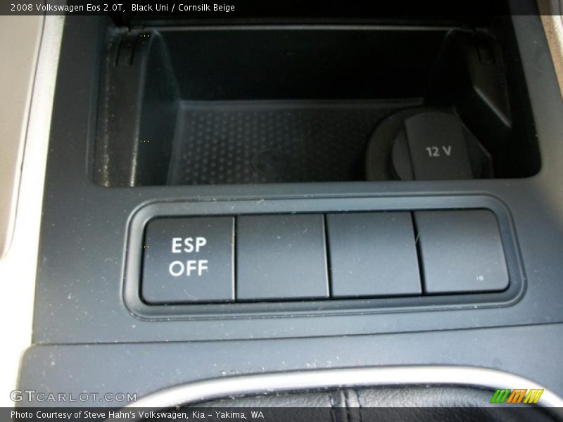 Black Uni / Cornsilk Beige 2008 Volkswagen Eos 2.0T