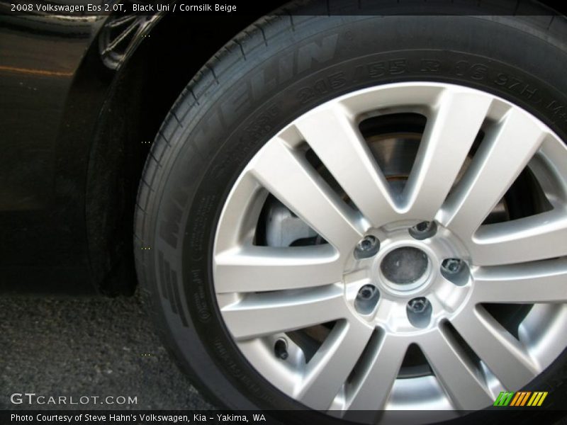 Black Uni / Cornsilk Beige 2008 Volkswagen Eos 2.0T