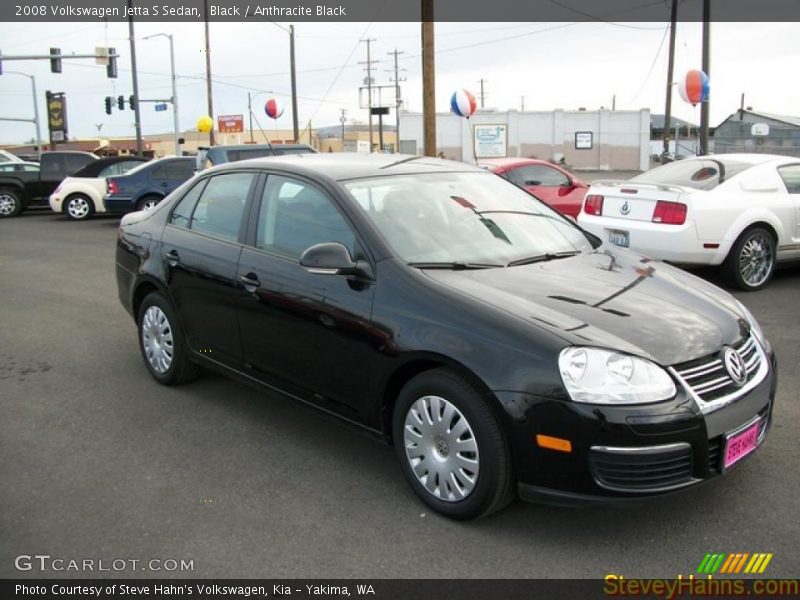 Black / Anthracite Black 2008 Volkswagen Jetta S Sedan