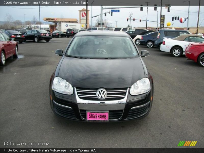 Black / Anthracite Black 2008 Volkswagen Jetta S Sedan