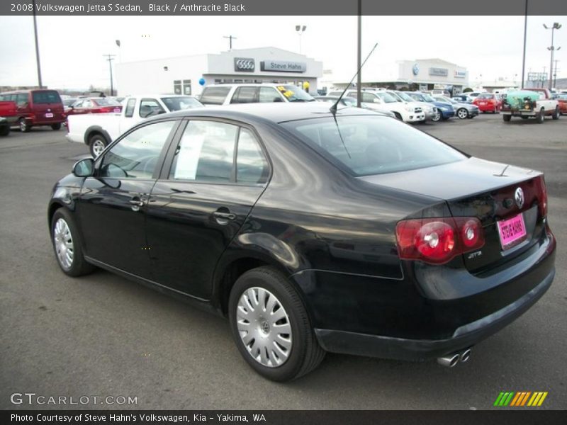 Black / Anthracite Black 2008 Volkswagen Jetta S Sedan