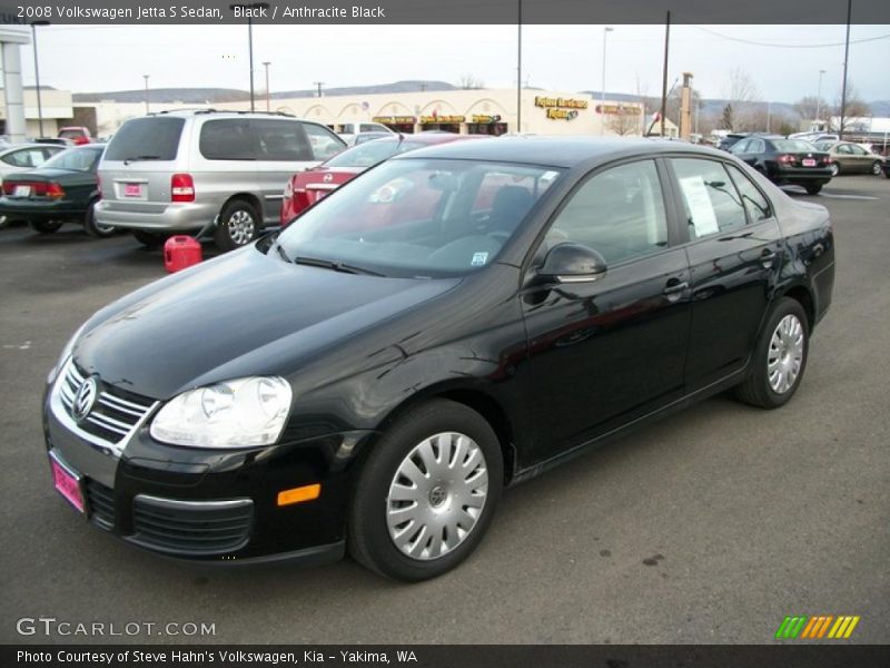 Black / Anthracite Black 2008 Volkswagen Jetta S Sedan