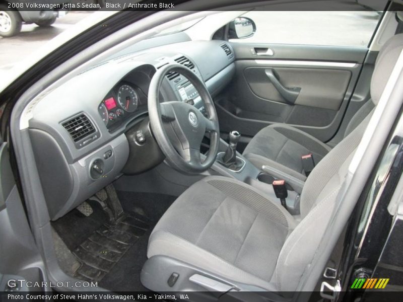 Black / Anthracite Black 2008 Volkswagen Jetta S Sedan