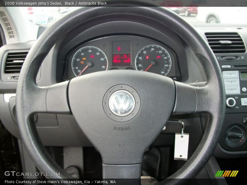 Black / Anthracite Black 2008 Volkswagen Jetta S Sedan