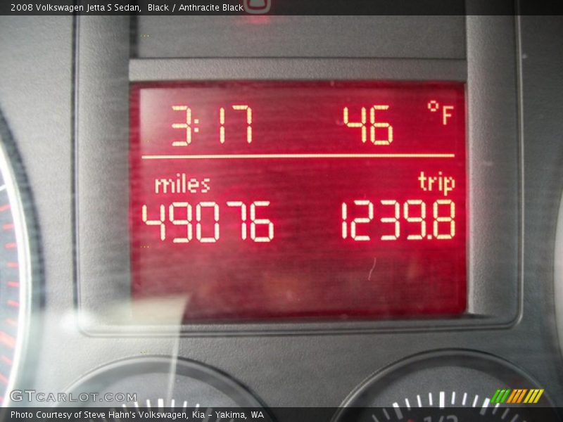 Black / Anthracite Black 2008 Volkswagen Jetta S Sedan