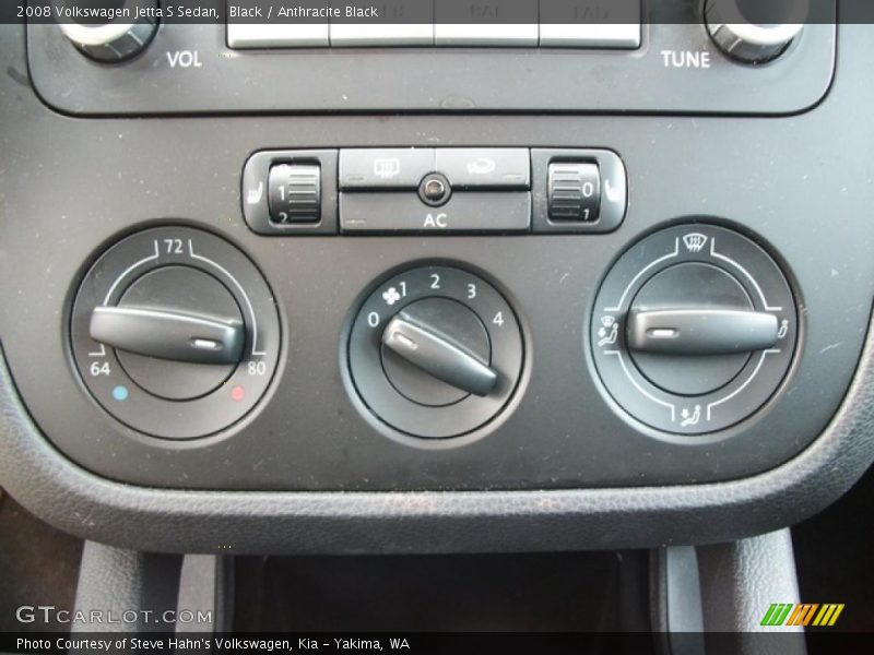 Black / Anthracite Black 2008 Volkswagen Jetta S Sedan