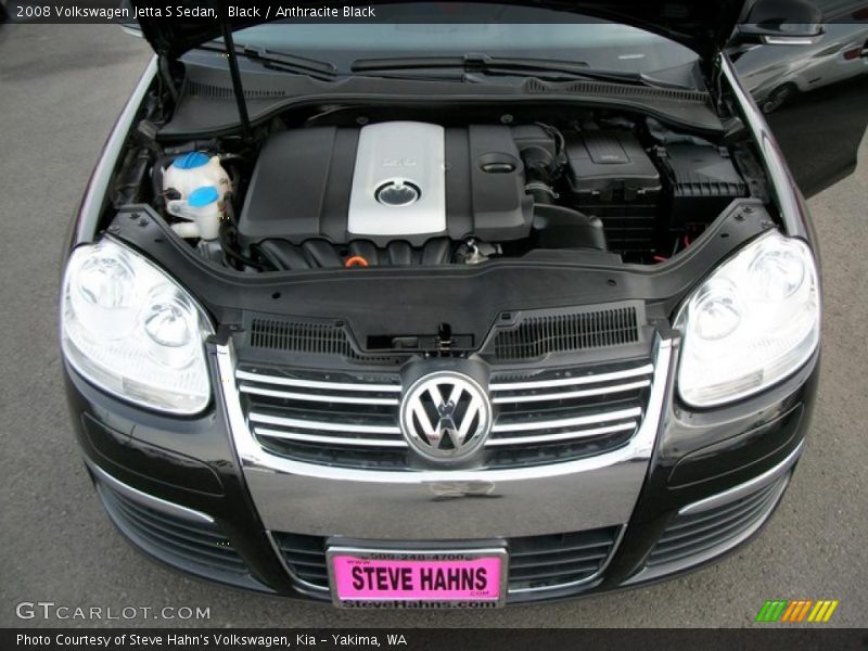Black / Anthracite Black 2008 Volkswagen Jetta S Sedan
