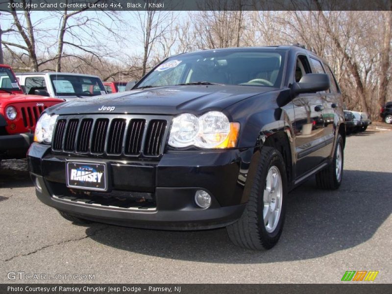 Black / Khaki 2008 Jeep Grand Cherokee Laredo 4x4